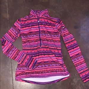 Half zip exercise sweater